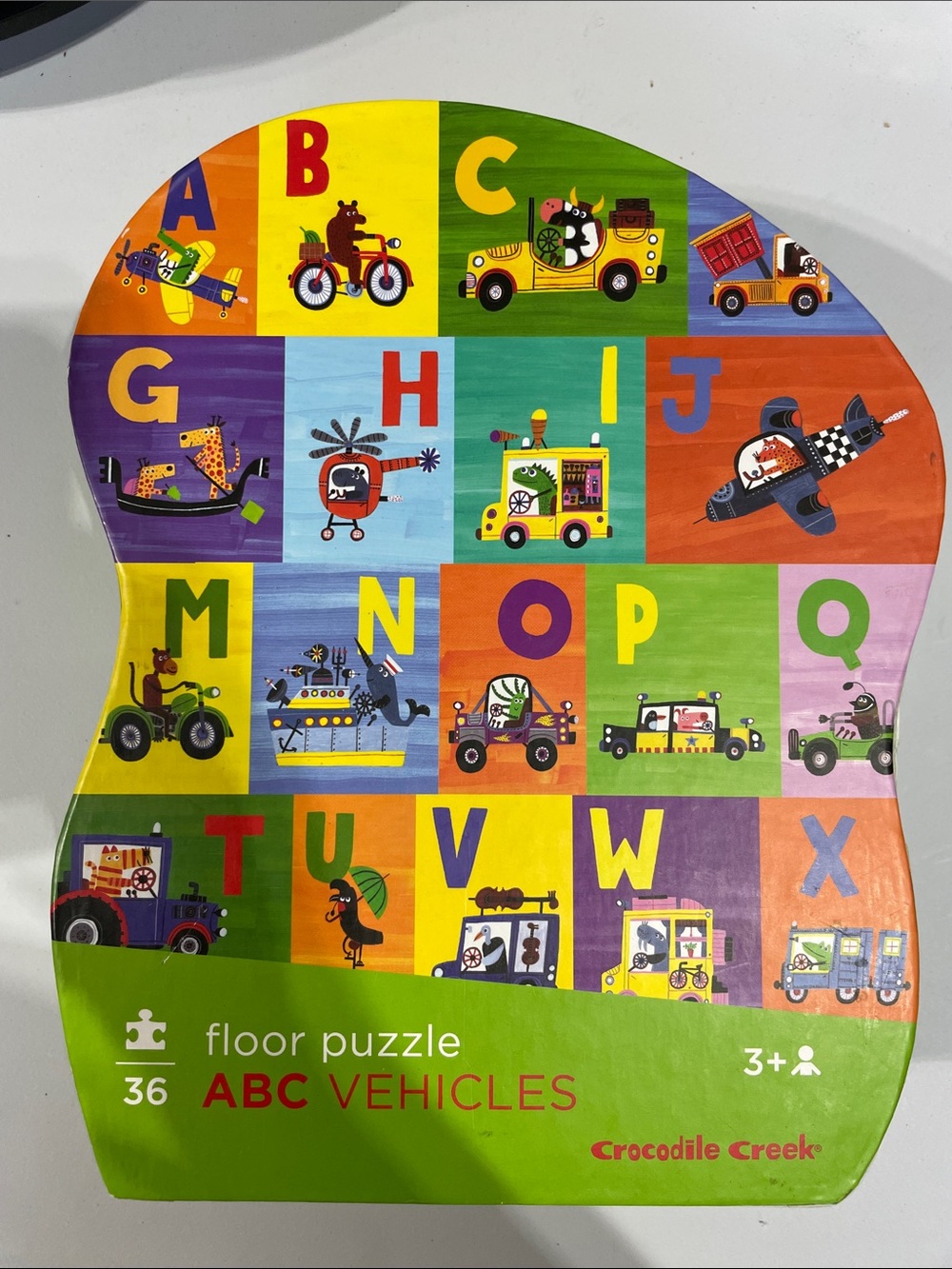 ABC Vehicles Floor Puzzle - Colorful Kids Toy